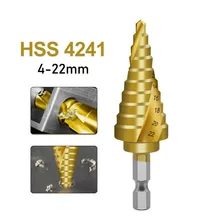 4-22mm HSS Spiral Fluted Step Cone Drill Bit Titanium Carbide Mini Hole Cutter Wood Metal Pagoda Shape Cone Drill Bit Puncher
4-22mm HSS Spiral Fluted Step Cone Drill Bit Titanium Carbide Mini Hole Cutter Wood Metal Pagoda Shape Cone Drill Bit Puncher