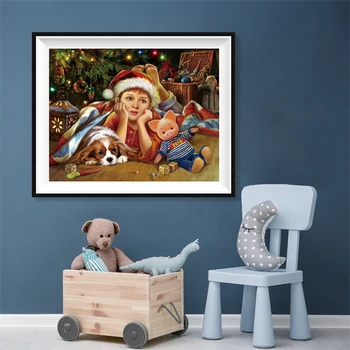 Embroidery full 5D DIY diamond painting cross stitch cute Christmas boy 30x40 round diamond handmade art deco gift LK1 brush glu 
Embroidery full 5D DIY diamond painting cross stitch cute Christmas boy 30x40 round diamond handmade art deco gift LK1 brush glu