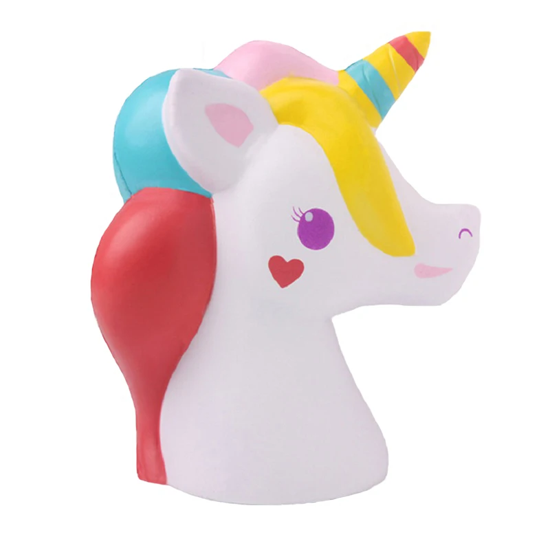 

Jumbo Kawaii Squishy Galaxy Unicorn Head Squishies Slow Rising Soft Cream Scented Kids Toy Party Xmas Decor Gift 12.5*12*6 CM