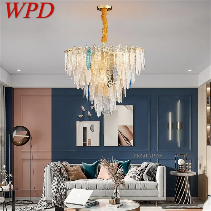 

WPD Chandelier Pendant Lamp Postmodern Home LED Colorful Light Fixture for Living Dining Room