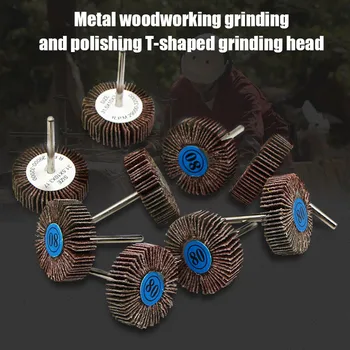 High 80 Grits Flap Sanding Wheel Head Grinding Disc T-shaped Grinding Head for Metal Woodwork Polishing Rotating Tool LG
High 80 Grits Flap Sanding Wheel Head Grinding Disc T-shaped Grinding Head for Metal Woodwork Polishing Rotating Tool LG