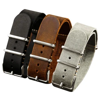 Handmade leather vintage watchband, frosted leather strap, NATO G10 military strap, 18 20 22 24MM soft style
Handmade leather vintage watchband, frosted leather strap, NATO G10 military strap, 18 20 22 24MM soft style