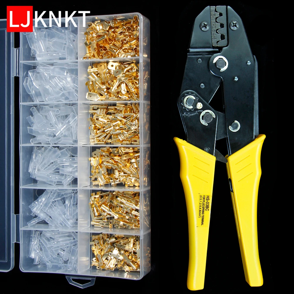 HS-03BC Crimping Pliers Plug Terminals Crimp quick Connector Stripping hand Tools electrical box General spring 2.8/4.8/6.3mm
HS-03BC Crimping Pliers Plug Terminals Crimp quick Connector Stripping hand Tools electrical box General spring 2.8/4.8/6.3mm