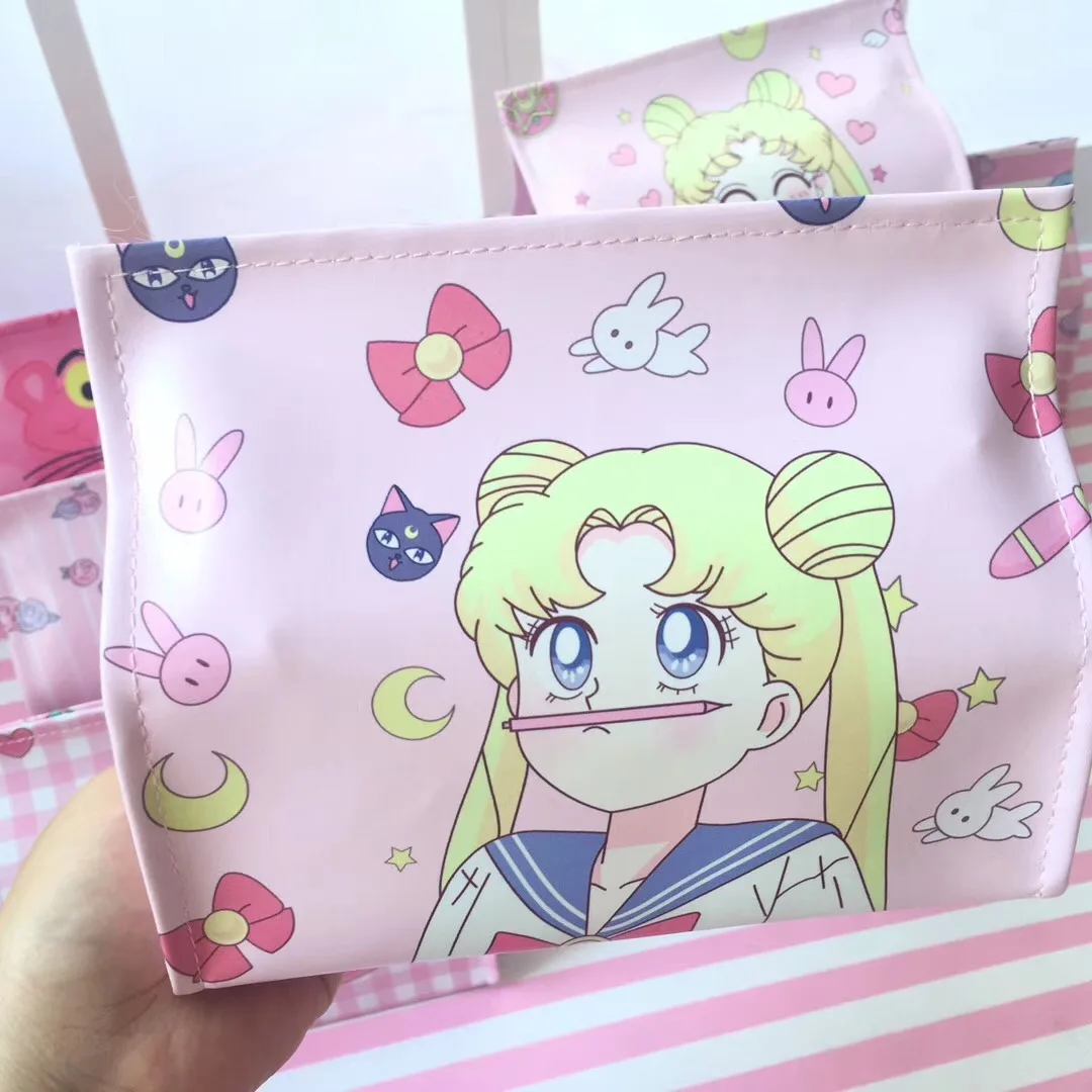 Anime Action Figure Printed Sailor Moon Pu Leather Creative Decoration Gift Paper Towel Tissue Pink Panther Bag
Anime Action Figure Printed Sailor Moon Pu Leather Creative Decoration Gift Paper Towel Tissue Pink Panther Bag