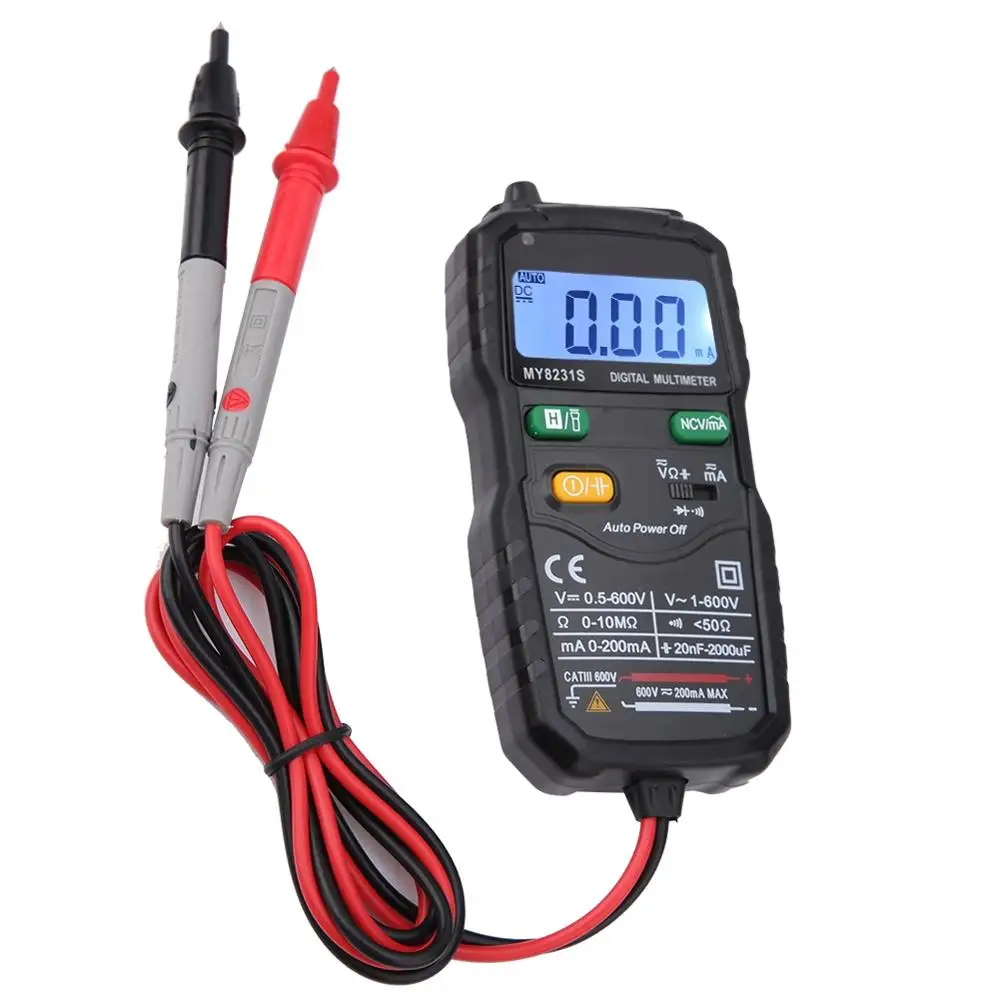 Цифровой мультиметр, высокопроизводительный автоматический интеллектуальный, высокоточный, 2000 отсчетов
Цифровой мультиметр, высокопроизводительный автоматический интеллектуальный, высокоточный, 2000 отсчетов