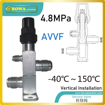 Vertical service valves is great choice for liquid and suction lines of open type condensing unit, easy to access and connect
Vertical service valves is great choice for liquid and suction lines of open type condensing unit, easy to access and connect