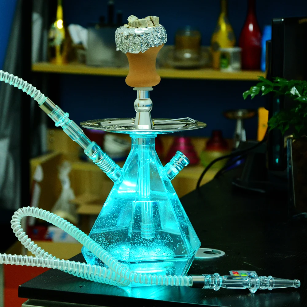 New Transparent Acrylic Hookah With LED lights Hookah shisha Pipe Clamp Metal tray Latex Hose Chicha Hookah Narghile Accessorie
New Transparent Acrylic Hookah With LED lights Hookah shisha Pipe Clamp Metal tray Latex Hose Chicha Hookah Narghile Accessorie