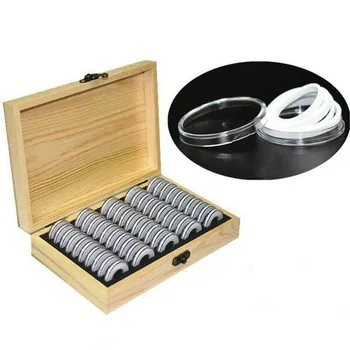 50pcs Round Wood Coins Display Storage Box Collectible Case for Certified Coin Commemorative coin protection box 21x4x13cm
50pcs Round Wood Coins Display Storage Box Collectible Case for Certified Coin Commemorative coin protection box 21x4x13cm