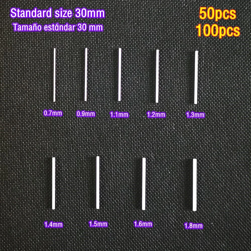 50pcs 100pcs Glass fiber rod for squid hook 30mm standard size Fishing Bait Jig Accessories Fiberglass stick 0.7-1.8mm pole DIY
50pcs 100pcs Glass fiber rod for squid hook 30mm standard size Fishing Bait Jig Accessories Fiberglass stick 0.7-1.8mm pole DIY