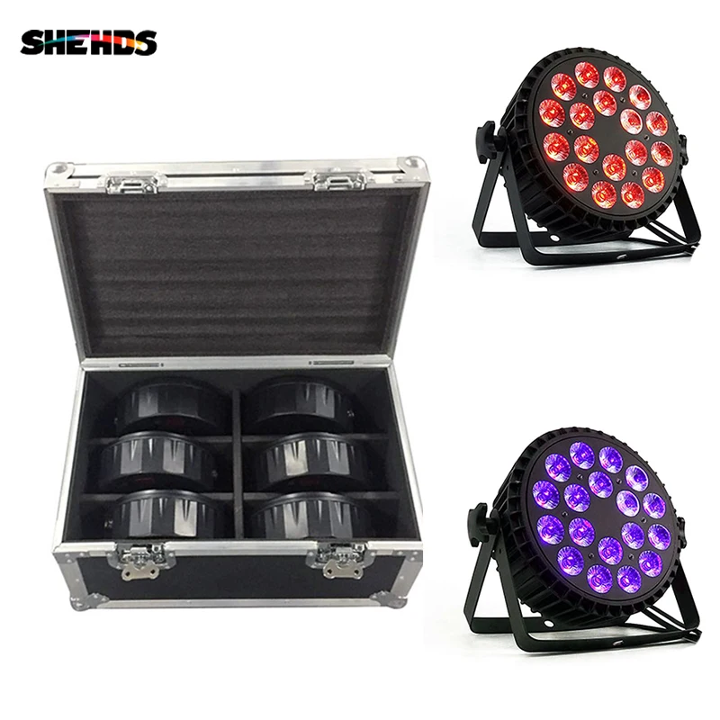 Flight Case With 4/6/8 Aluminum Alloy LED Flat Par 18x12W 4IN1 Lighting for Disco Party Bar Dance Hall Decorative Effect Light
Flight Case With 4/6/8 Aluminum Alloy LED Flat Par 18x12W 4IN1 Lighting for Disco Party Bar Dance Hall Decorative Effect Light
