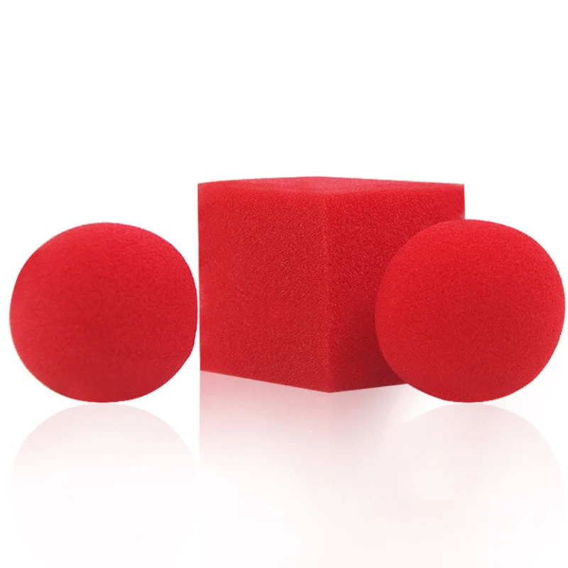 Набор волшебных шариков Cheaprime Kingmagic квадратные губки набор красных трюков 2 шт.