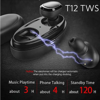 Ottwn TWS T12 Bluetooth Earphone 4.1 Wireless Headset Touch control Headset 3D Stereo Sound Sport Headset for iPhone SE Xiaomi
Ottwn TWS T12 Bluetooth Earphone 4.1 Wireless Headset Touch control Headset 3D Stereo Sound Sport Headset for iPhone SE Xiaomi