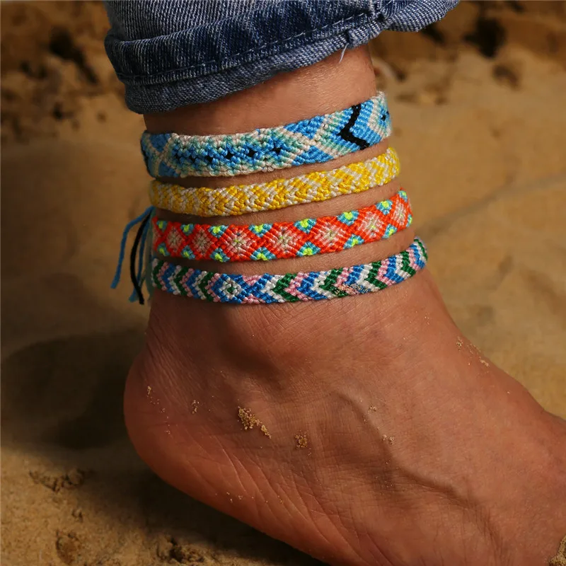 AY Summer Bohemia Anklets Colorful Beach Charm Rope String Anklets For Women Ankle Bracelet Woman Sandals On the Leg Chain
AY Summer Bohemia Anklets Colorful Beach Charm Rope String Anklets For Women Ankle Bracelet Woman Sandals On the Leg Chain