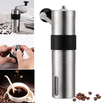 Manual Ceramic Coffee Grinder Stainless Steel Adjustable Coffee Bean Mill With Rubber Loop Ring Easy to Clean Kitchen Tools 
Manual Ceramic Coffee Grinder Stainless Steel Adjustable Coffee Bean Mill With Rubber Loop Ring Easy to Clean Kitchen Tools