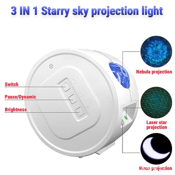 Starry Sky Projector Ocean Waving Lights 360 Degree Rotation Night Lighting Rechargeable Ocean Projector Light For Bedroom
Starry Sky Projector Ocean Waving Lights 360 Degree Rotation Night Lighting Rechargeable Ocean Projector Light For Bedroom