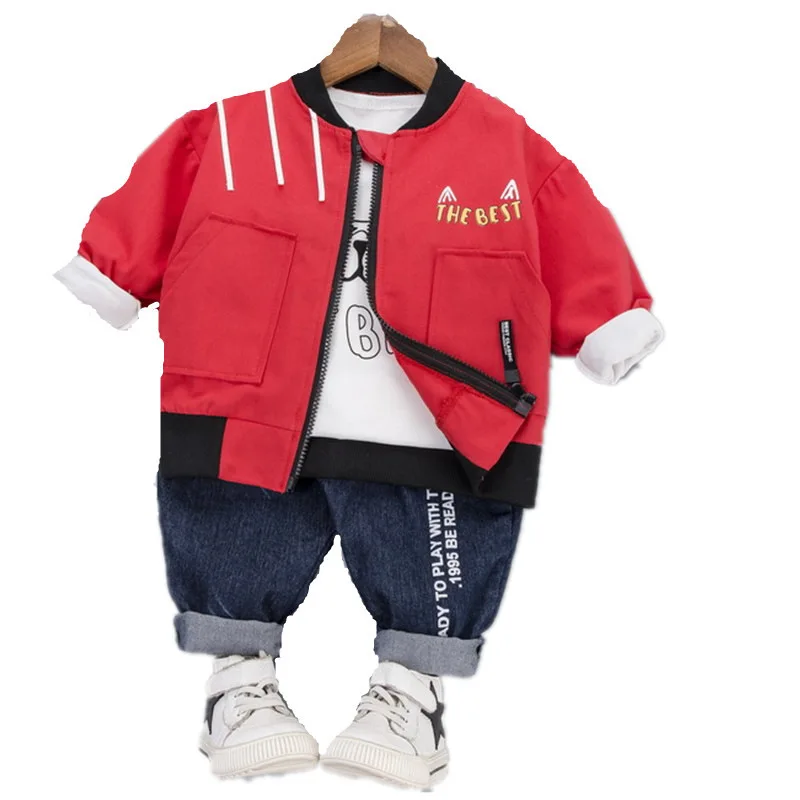 Spring Autumn Children Baby Boy Girl Cotton Clothes Cartoon T-Shirt Coat Jeans 3pcs/Set Toddler Cuasual Clothing Kid Tracksuit
Spring Autumn Children Baby Boy Girl Cotton Clothes Cartoon T-Shirt Coat Jeans 3pcs/Set Toddler Cuasual Clothing Kid Tracksuit