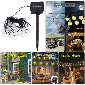 20/30/50/60/100 LED Waterproof Solar Ball Light String Outdoor Wedding Garland Fairy Lamp Solar Light Christmas Decoration
20/30/50/60/100 LED Waterproof Solar Ball Light String Outdoor Wedding Garland Fairy Lamp Solar Light Christmas Decoration