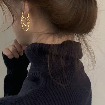 GHIDBK Minimalist Summer Double Layers Tassel Hoop Earrings 2020 Trendy Women Round Earrings Statement Earring Hoops Wholesale
GHIDBK Minimalist Summer Double Layers Tassel Hoop Earrings 2020 Trendy Women Round Earrings Statement Earring Hoops Wholesale