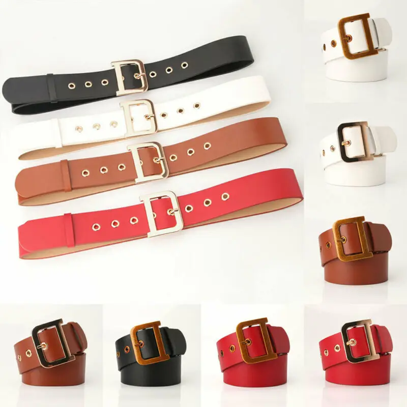 Women Vintage Metal Leather Round Buckle Waist Belt Fashion Boho Waistband Hot 
Women Vintage Metal Leather Round Buckle Waist Belt Fashion Boho Waistband Hot