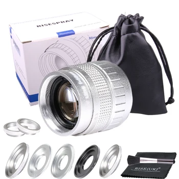 Silver Fujian 50mm f/1.4 APS-C CCTV Lens+5adapter rings+2 Macro Ring for NEX FX M4/3 NIKON1 EOSM Mirroless Camera
Silver Fujian 50mm f/1.4 APS-C CCTV Lens+5adapter rings+2 Macro Ring for NEX FX M4/3 NIKON1 EOSM Mirroless Camera