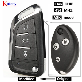 kutery 3 Buttons For citroen Senna c3 c5 Remote control KEY WITH ELECTRONICS 433 MHZ Uncut Blade car keys 
kutery 3 Buttons For citroen Senna c3 c5 Remote control KEY WITH ELECTRONICS 433 MHZ Uncut Blade car keys