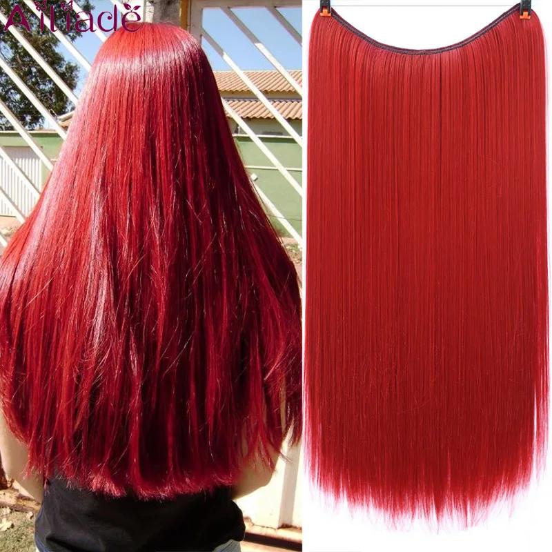 AILIADE Clip in Hair Extensions Invisible Wire Secret Fish Line Hairpieces Silky Red Long Straight 22inches Hair accessories
AILIADE Clip in Hair Extensions Invisible Wire Secret Fish Line Hairpieces Silky Red Long Straight 22inches Hair accessories