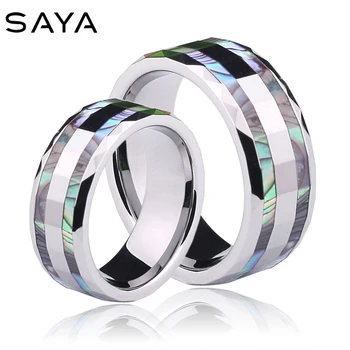 New Arrival Bohemia Style 6mm/8mm Couples' Tungsten Rings Inlay Colorful Mother of Pearl Wave Shape Edge for Wedding, Engagement
New Arrival Bohemia Style 6mm/8mm Couples' Tungsten Rings Inlay Colorful Mother of Pearl Wave Shape Edge for Wedding, Engagement