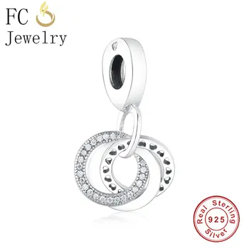 FC Jewelry Fit Original Brand Charms Bracelet 925 Sterling Silver Interlinked Circles Zirconia Heart Beads Pendant Berloque
FC Jewelry Fit Original Brand Charms Bracelet 925 Sterling Silver Interlinked Circles Zirconia Heart Beads Pendant Berloque