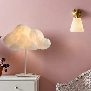 

Nordic cloud desk lamp bedside lamp bedroom warm romantic cotton lamp Baiyun ins girl creative desk lamp