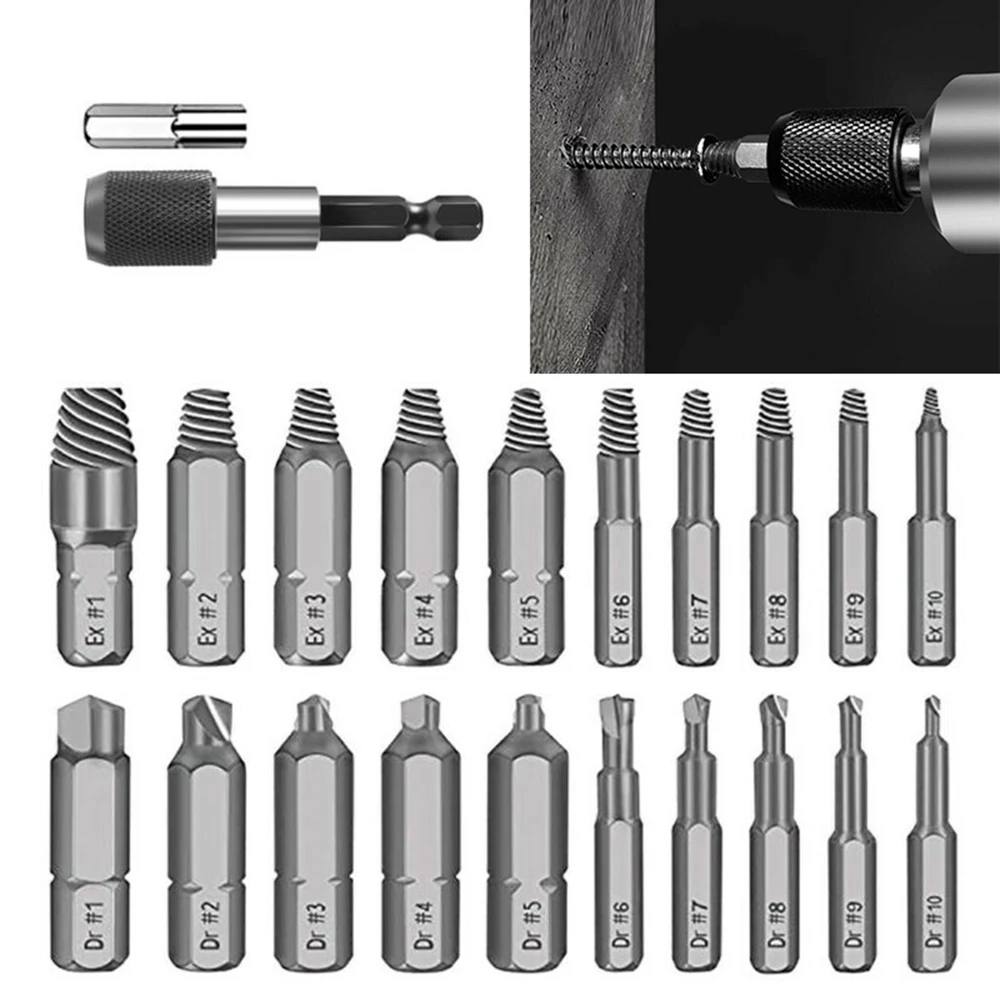 22Pcs Damaged Screw Extractor Speed Out Drill Bits Broken Remover Bolt Set For The Most Common Drill Bits And Various
22Pcs Damaged Screw Extractor Speed Out Drill Bits Broken Remover Bolt Set For The Most Common Drill Bits And Various