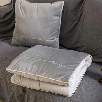 New Dual-Use Modern Multifunction Blanket Pillow Short Plush Car Back Cushion Decor Letter Pure Colors Blankets 105x145cm
New Dual-Use Modern Multifunction Blanket Pillow Short Plush Car Back Cushion Decor Letter Pure Colors Blankets 105x145cm
