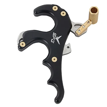 SPG 4 Finger Bow Release Caliper Thumb Trigger Grip Compound Bow Archery Aid Hunting Accessories,Black
SPG 4 Finger Bow Release Caliper Thumb Trigger Grip Compound Bow Archery Aid Hunting Accessories,Black