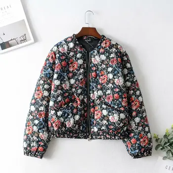 Vintage Chic Women Floral Print Parkas Fashion Autumn Female Bomber Jacket Zipper Stand Collar Casual Outerwear Streetwear
Vintage Chic Women Floral Print Parkas Fashion Autumn Female Bomber Jacket Zipper Stand Collar Casual Outerwear Streetwear