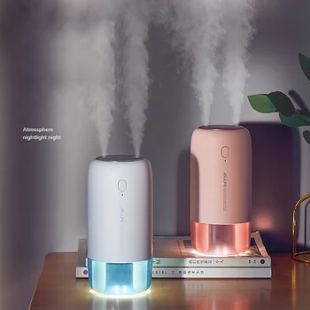 500ML Wireless Ultrasonic Humidifier Rechargeable Aroma Essential Oil Diffuser Portable Air Humidifier with LED Lamp Mist Maker
500ML Wireless Ultrasonic Humidifier Rechargeable Aroma Essential Oil Diffuser Portable Air Humidifier with LED Lamp Mist Maker