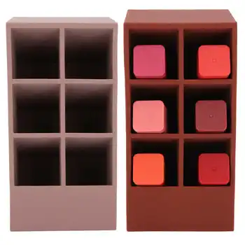 Makeup Tool Kits 6 Grid Lipstick Storage Case Silicone desktop Lip Gloss Makup Cosmetic Organizer Box Portable
Makeup Tool Kits 6 Grid Lipstick Storage Case Silicone desktop Lip Gloss Makup Cosmetic Organizer Box Portable