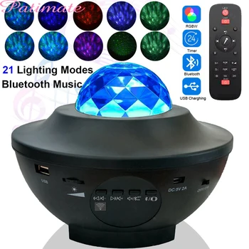 USB LED Star Night Light Music Starry LED Projector Light Bluetooth Projector Sound-Activated Projector Light Deco Birthday Gift 
USB LED Star Night Light Music Starry LED Projector Light Bluetooth Projector Sound-Activated Projector Light Deco Birthday Gift