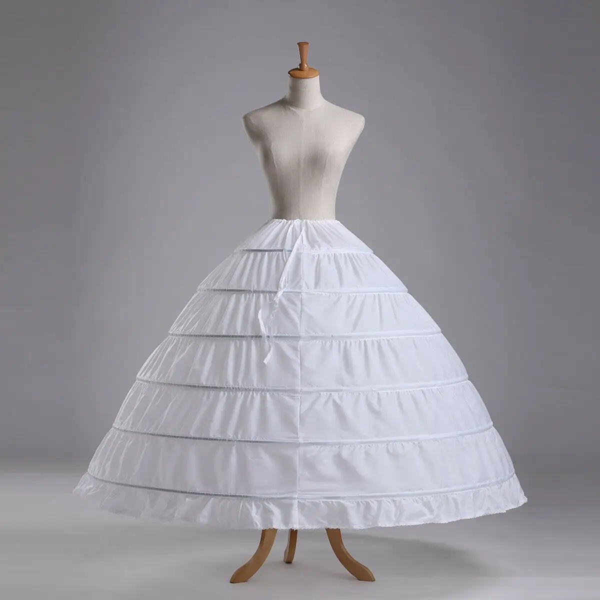 

6-HOOP Wedding Dress Ball Gown Crinoline Petticoat Underskirt Slips Underskirt 2022