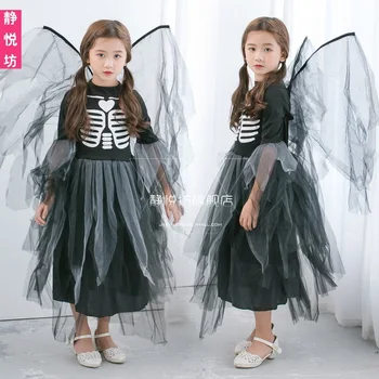 Halloween Costumes For kids princess dresses Girls Skeleton Bride Costume Child Bones Costume Girl Black Ghost Vampire Cosplay
Halloween Costumes For kids princess dresses Girls Skeleton Bride Costume Child Bones Costume Girl Black Ghost Vampire Cosplay
