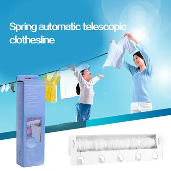 Spring Automatic Telescopic Four-line Clothesline Drying Rack Towel Rack With Hook Drying Rack
Spring Automatic Telescopic Four-line Clothesline Drying Rack Towel Rack With Hook Drying Rack