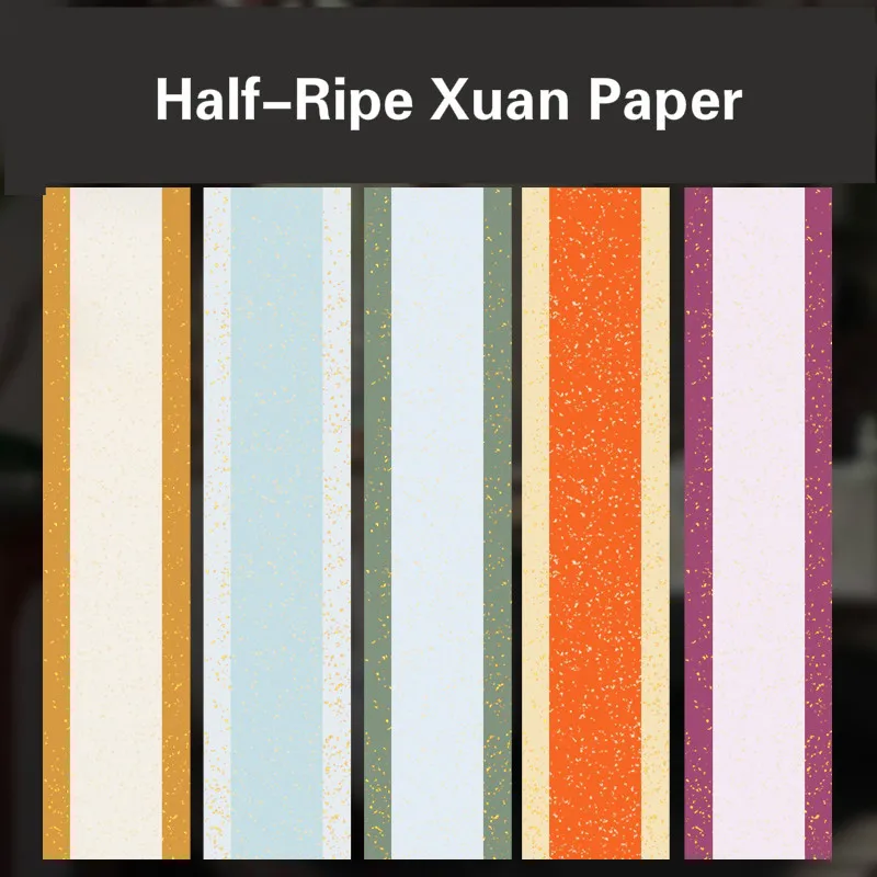 Chinese Calligraphy Paper Batik Half-Ripe Rice Paper with Spot Pattern Calligraphy Brush Writing Paper 10 Sheets 23*138cm
Chinese Calligraphy Paper Batik Half-Ripe Rice Paper with Spot Pattern Calligraphy Brush Writing Paper 10 Sheets 23*138cm