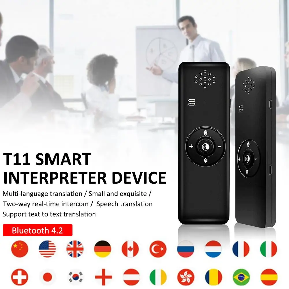 Portable Smart Language Translator Device Real Time Handheld T11 Interpreter Support 40 Languages For Learning Business
Portable Smart Language Translator Device Real Time Handheld T11 Interpreter Support 40 Languages For Learning Business