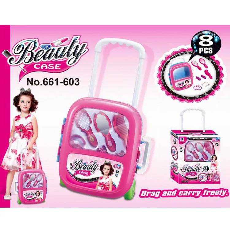Children Play House Toys 8 PCs Accessories Trolley Case Cosmetic Mirror Comb Clip Travel Trolley
Children Play House Toys 8 PCs Accessories Trolley Case Cosmetic Mirror Comb Clip Travel Trolley