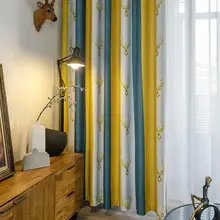 Simple Design Durable Retro Elk Design Window Curtains Lightweight Antlers Curtains Wide Application for Office
Simple Design Durable Retro Elk Design Window Curtains Lightweight Antlers Curtains Wide Application for Office
