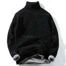 Autumn Winter Sweater Mens Knitted Turtleneck Pullovers Solid Color Casual Slim Fit Male Tops Thickened Man Korean Wool Black
Autumn Winter Sweater Mens Knitted Turtleneck Pullovers Solid Color Casual Slim Fit Male Tops Thickened Man Korean Wool Black