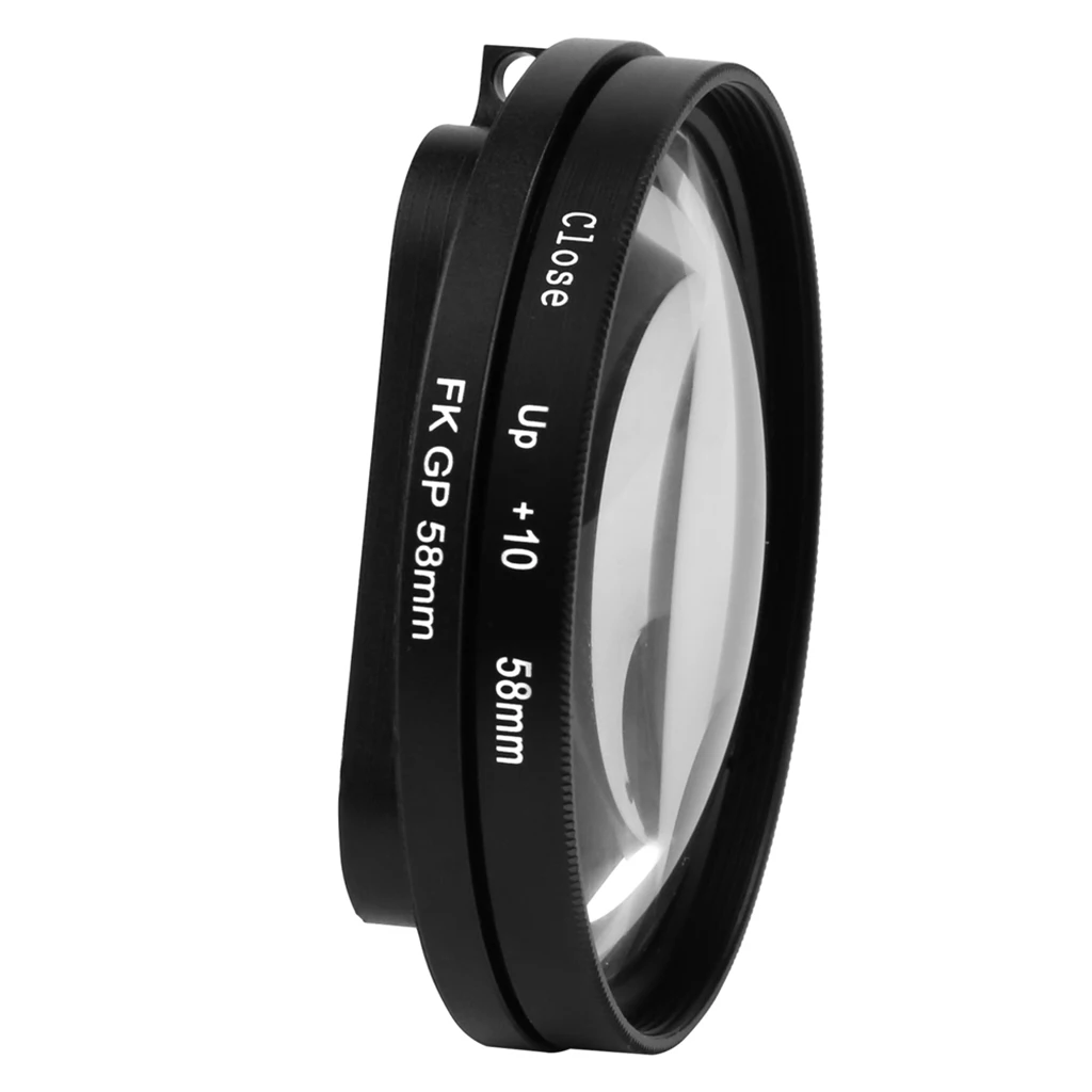58mm Close up Lens 10X Macro+Lens Adapter Ring for GoPro Hero 5 Housing Case 58mm Close up Lens 10X Macro+Lens Adapter Ring for GoPro Hero 5 Housing Case