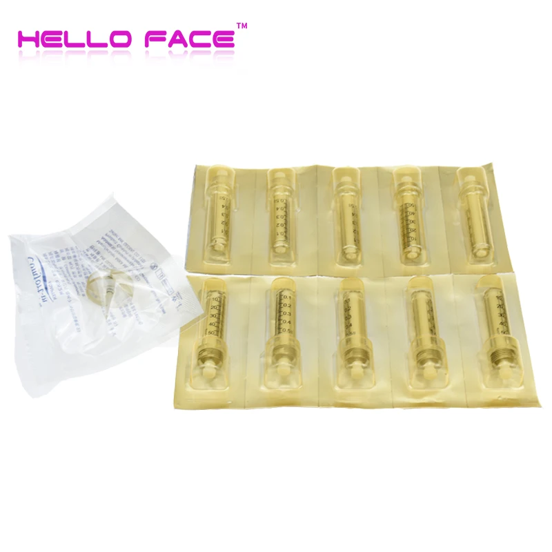 0.5ml Syringe Atomizer Sterile Ampoule Head for Hyaluron Gun pen Hyaluron Pen High Pressure Water Syringe Disposable
0.5ml Syringe Atomizer Sterile Ampoule Head for Hyaluron Gun pen Hyaluron Pen High Pressure Water Syringe Disposable