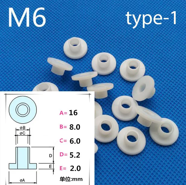 30pcs M6 nylon plastic gasket transistor washers T-type spacers insulating particle step sheet
30pcs M6 nylon plastic gasket transistor washers T-type spacers insulating particle step sheet