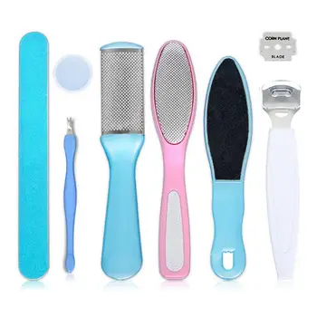 8 pcs Foot File Set Hard Dead Skin Remover Scraper Pedicure Rasp Tools Portable Cuticle Pusher Foot Nail Files Tools Set
8 pcs Foot File Set Hard Dead Skin Remover Scraper Pedicure Rasp Tools Portable Cuticle Pusher Foot Nail Files Tools Set
