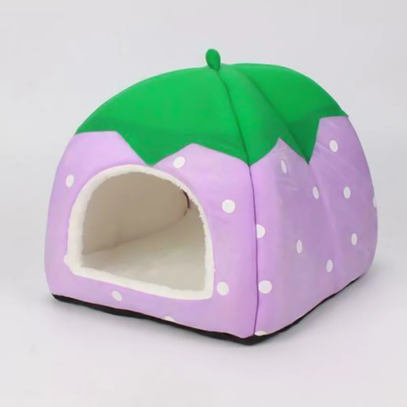 

Winter Warm Guinea Pig Small Animal Bed Soft Warm Strawberry Sleep Bag House Pouch Squirrel Rabbit Chinchilla Rat Pet Supplies