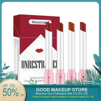 1 box New Creative Cigarette Lipstick Set 4 Colors Matte Long Lasting Waterproof Matt Lip Stick Tube Nude Red Lips Makeup
1 box New Creative Cigarette Lipstick Set 4 Colors Matte Long Lasting Waterproof Matt Lip Stick Tube Nude Red Lips Makeup